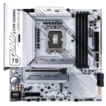 七彩虹（Colorful）CVN Z790M FROZEN D5 V20 战列舰 DDR5主板 支持13700K/13600K（Intel Z790/LGA 1700）