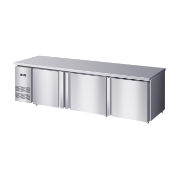 麦大厨 冷藏保鲜工作台商用厨房吧台不锈钢大容量风冷双门580L冷冻操作台冰柜 MDC-ZLC4-TZ520L3-LDWSG