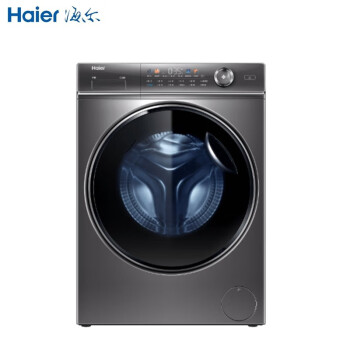 海尔（Haier）滚筒洗衣机家用10KG全自动一级变频智能投放525mm大筒径除菌螨+晶彩屏XQG100-BD14326L