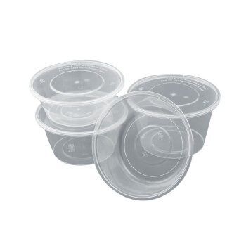 新环圆形塑料带盖汤碗圆形汤碗塑料带盖1000ml 600套/件