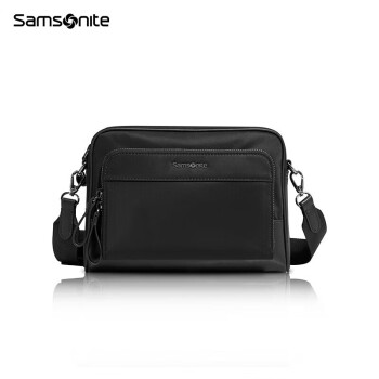 Samsonite/新秀丽男士单肩包多功能商务斜挎包时尚胸包腰包 TO0*09014 黑色