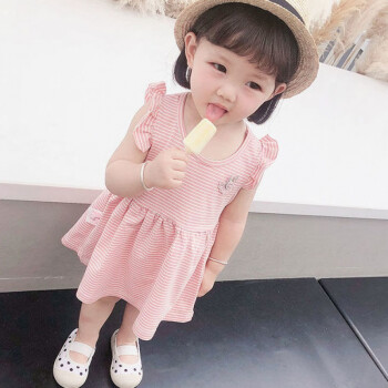 楷泉656096新上市儿童夏装女童宝宝裙子2纯棉3岁小女孩公主小童