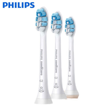 飞利浦（PHILIPS）电动牙刷头HX9033 牙龈护理3支装适配HX6803/6806/6807/6808/6856/6859/6850/6616/3226机身白色