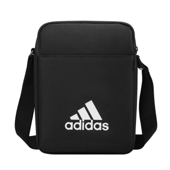 阿迪达斯 （adidas）斜挎包男单肩包休闲运动包小背包潮流挎包简约通勤包手机包 黑色