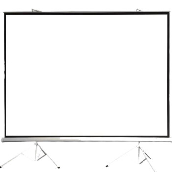 帝诺（DINON）150英寸16:9 白塑幕双支架投影幕布 商务办公家用投影仪幕布 移动便捷