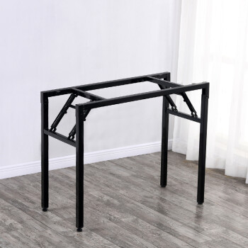 无台面简易折叠桌脚架子课桌架桌腿办公桌架单双层弹簧架对折架支架