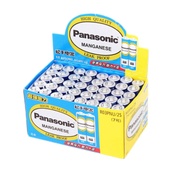 松下（Panasonic）7号电池七号AAA碳性40节盒装适用于低耗电玩具/遥控器/挂钟/计算器等