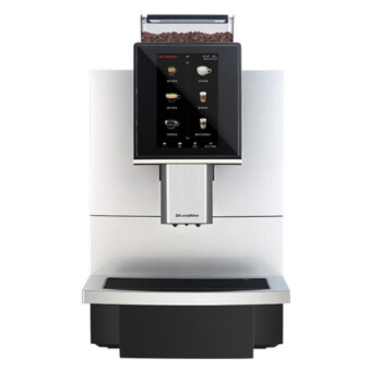 咖博士（Dr.coffee）商用全自动自动清洁咖啡机大屏触控一键磨豆奶咖机 F12-BIG 银色