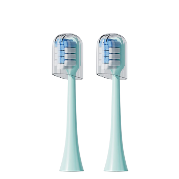 艾博尼（Ebonee）儿童电动牙刷头 防蛀清洁软毛护龈 C1S款原装替换 蓝色2支装 