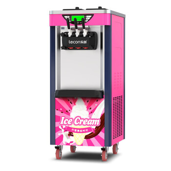 乐创（lecon） 冰淇淋机商用冰激淋机全自动软冰激凌机甜筒机雪糕机立式BJ218C