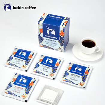 瑞幸咖啡  精品挂耳咖啡 美式+加浓美式风味 焙炒咖啡 10g*6袋/1盒 RX0010