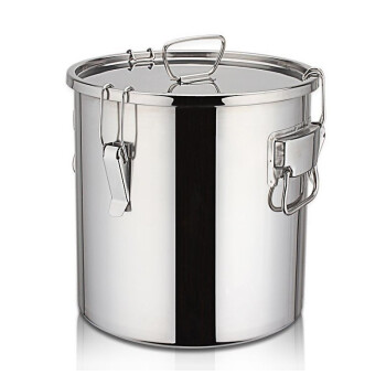 全适 304 加厚不锈钢密封桶  牛奶桶米桶茶叶桶装水米油储物桶 30*30