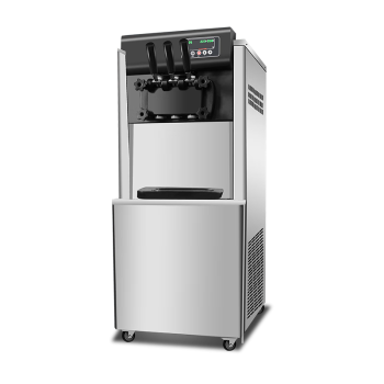 麦大厨 冰淇淋机商用 立式软冰激淋机摆摊圣代甜筒不锈钢雪糕机 MDC-SCD2-BQL-2200