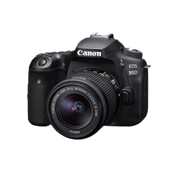 佳能（Canon）EOS 90D中端单反相机 4K高清 90D+18-55 II镜头 标准套餐：32G卡+电池+相机包