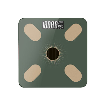 途一（TUY）体重秤 智能电子秤家用人体秤体重秤女体脂秤 成人小型体重秤电池款 BF8001 绿色