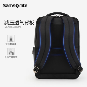 新秀丽（Samsonite）电脑双肩包背包男包商务时尚立体大容量独立电脑仓/TT0*09002