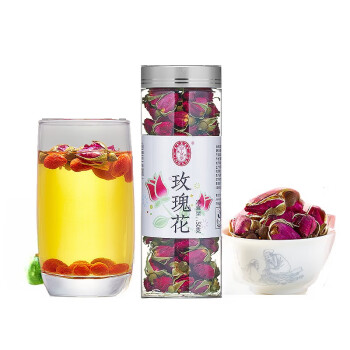 宁安堡 玫瑰花茶 食用搭配红枣枸杞 香味浓郁 冻干玫瑰花 50g*1瓶