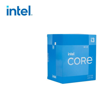 英特尔(Intel)酷睿 CPU处理器 台式机 原盒 12代 i3-12100【4核8线程】