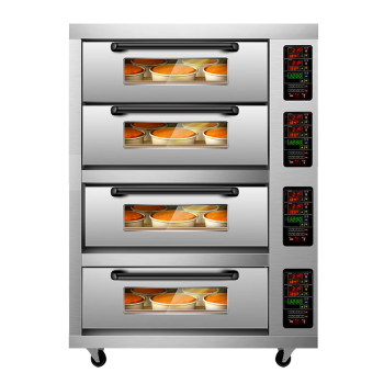 喜莱盛大型烘焙烤箱商用 披萨面包蛋糕月饼地瓜电烤箱四层四盘 380V电压XLS-K44S