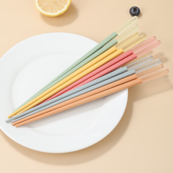 康巴赫合金筷子个人专用筷耐高温防滑不易发霉易清洗无漆餐具家用10双装