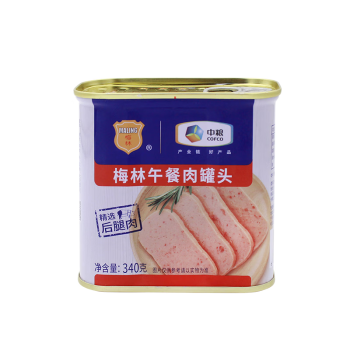 梅林午餐肉罐头早餐火锅涮肉食材340g*6中粮出品（新老包装交替发货）