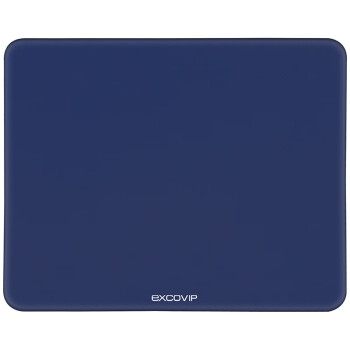 宜适酷(EXCO)藏蓝鼠标垫小号纯色电竞鼠标垫加厚5mm笔记本电脑办公防滑游戏便携丝滑搜索小鼠标垫子0074