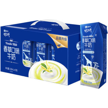 蒙牛 奶特利乐钻 品质升级 香草口味牛奶 243ml*12盒 整箱装