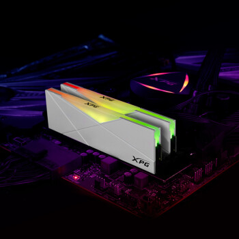 威刚XPG 龙耀 D50 16G (8G*2) DDR4 3200 釉白电竞RGB内存条