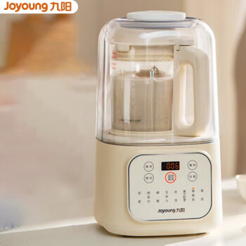 九阳（Joyoung）家用多功能破壁机 1-3人食1.2L大容量豆浆机 降噪低音料理机 隔音罩静轻音辅食机 L12-P199 奶油白