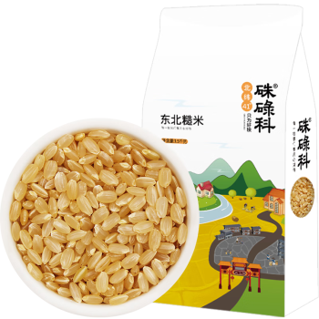 硃碌科  东北糙米 糙大米 玄米胚芽米1500g（3斤）粗粮米饭伴侣真空装