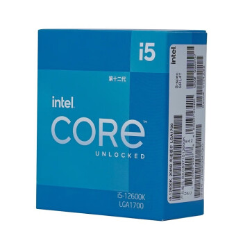 英特尔（Intel） 原盒 12代 i5-12600K【10核16线程】酷睿系列 台式机 CPU处理器