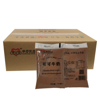 中芬乳业天津中芬乳业可可牛奶整箱180ml16袋装巧克力