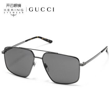 古驰(gucci)眼镜太阳镜男墨镜灰色镜片钌色镜框gg0941s 001 60mm