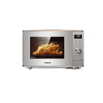 松下（Panasonic）微波家用微烤一体机变频微波炉烤箱一体微烤23L平板NN-GF38JMXPE 银白色