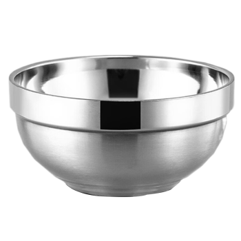 丹诗致远 304不锈钢碗 双层隔热铂金碗加厚汤碗饭碗 铂金碗12cm