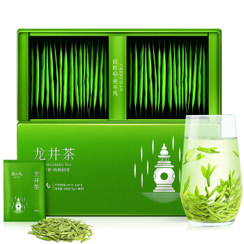 陈一凡 绿茶 龙井茶礼盒装120g 茶叶2024新茶特级浓香型绿茶