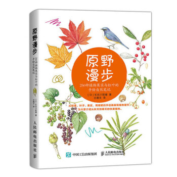 原野漫步250种植物果实与红叶的手绘自然笔记 色铅笔手绘教程书 植物