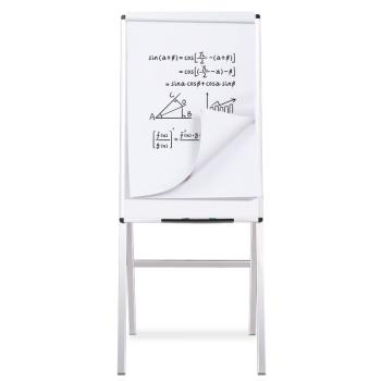 AUCS白板支架式60*90cm 移动挂纸支架写字板磁性黑板 办公室会议室培训家用可折叠升降看板 QUR9060H