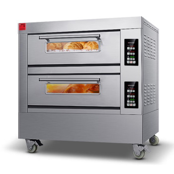 德玛仕（DEMASHI）商用电烤箱机 专业大型大容量焗炉 披萨蛋挞鸡翅烘焙机微电脑控温EB-J4D-Z 二层四盘工程款
