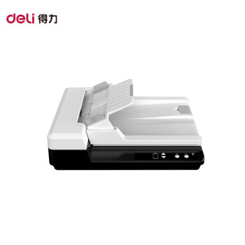 得力A4平板馈纸式扫描仪DS321P/A4幅面/双面扫描/USB连接/三年延保