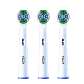 欧乐B电动牙刷头 成人精准清洁X型刷头3支装 EB20 RX-3 适配成人D/P/Pro系列牙刷