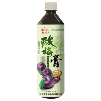 食地食品 酸梅膏1kg/瓶 浓缩桂花酸梅汤速溶冰镇饮料餐饮商用 3瓶起售