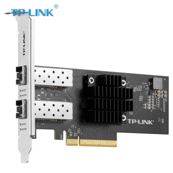 TP-LINK  TL-NT522F网卡PCI-E网卡 双口万兆有线SFP+光口内置网卡10G高速网口扩展卡台式自适应光纤网卡 