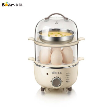 小熊（Bear）ZDQ-B14R1 煮蛋器 迷你双层蒸蛋器家用小型蒸蛋机煮鸡蛋羹早餐自动断电 30分钟定时 企业团购 Y类