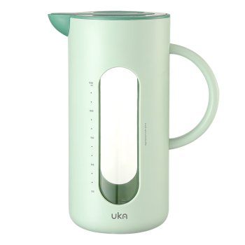 UKA玻璃水壶凉水壶冷水壶耐高温大容量家用泡茶壶开水壶 绿色