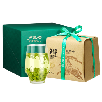 卢正浩绿茶战神花香龙井茶特级150g2024新茶全手工明前茶叶纸包父亲节