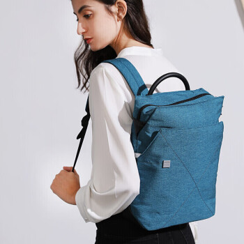 乐上（LEXON）双肩包时尚电脑包商务笔记本包13.3英寸休闲背包防泼水书包蓝色