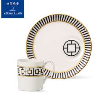 唯宝瓷器 都市尚品系列 咖啡杯碟 骨瓷欧式商务简约进口下午茶具套装