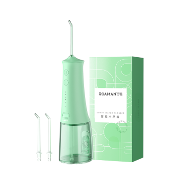 罗曼（ROAMAN）小宝塔冲牙器 洗牙器 水牙线 洁牙器 洁牙机 便携式冲牙器 台式冲牙器 W10薄荷绿 