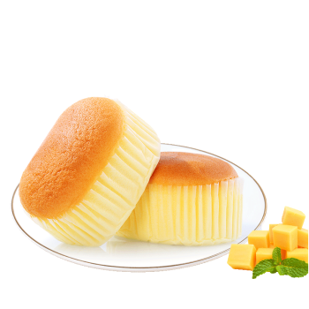 良品铺子 半蒸芝士蛋糕糕点面包芝士味网红早餐下午茶休闲小吃零食 204g